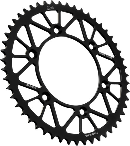 JT Racelite Aluminum Black Rear Sprocket 51 Tooth (JTA897.51BLK)