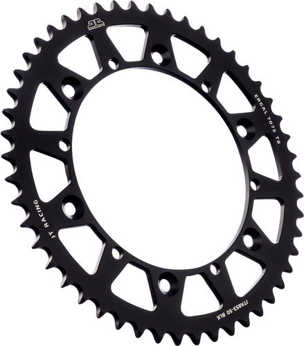 JT Rear Sprocket | Racelite Aluminum | Black | 520 | 50 Tooth (JTA853.50BLK)