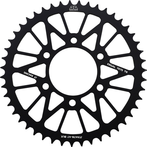 JT Racelite Aluminum Black Rear Sprocket 47 Tooth (JTA478.47BLK)