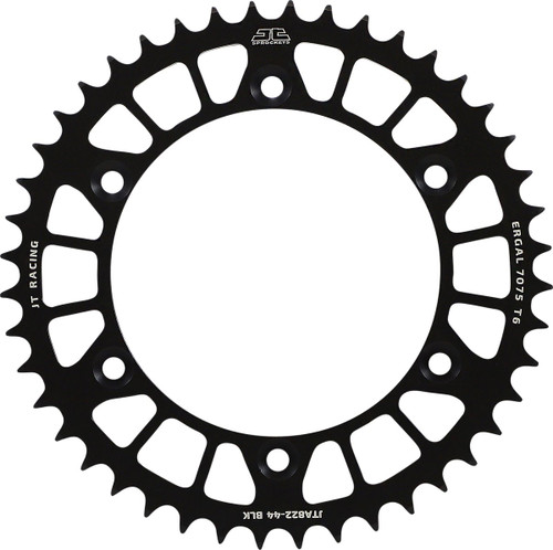 JT Racelite Aluminum Black Rear Sprocket 44 Tooth (JTA822.44BLK)
