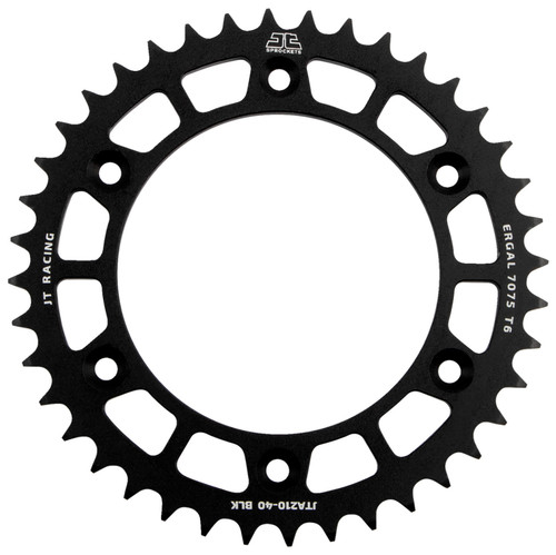 JT Rear Sprocket | Racelite Aluminum | Black | 520 | 40 Tooth (JTA210.40BLK)