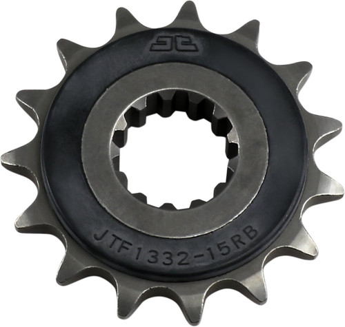 JT Front Sprocket | 17 Tooth | 525 | Rubber Cushioned | Steel (JTF1332.15RB)