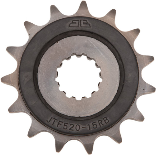 JT Front Sprocket | 15 Tooth | 525 | Rubber Cushioned (JTF520.15RB)
