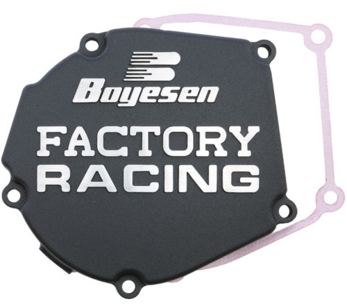 Boyesen Factory Ignition Cover | Black | '05-07 Kawasaki KX250 (SC-12AB)