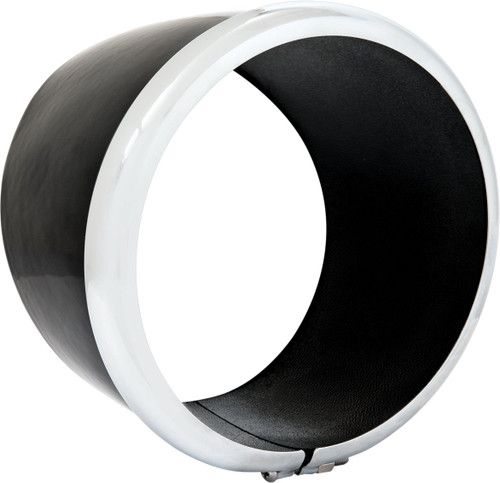 Memphis Shades Chrome/Black Headlight Trim Ring/Shroud Kit (MEB7231)