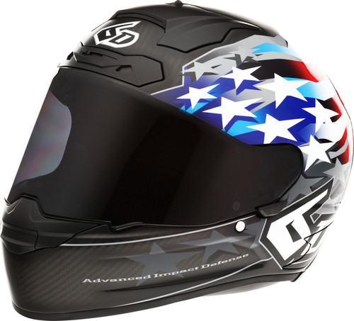 6D ATS-1R Carbon Patriot Motorcycle Helmet