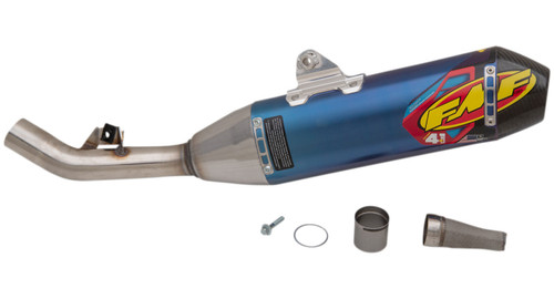 FMF Factory 4.1 RCT Blue Anodized Titanium Slip-On Muffler | CRF450X (041587)