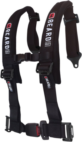 Beard 4-Point Seat Harness w/Automotive Style Buckle (880-220-02)