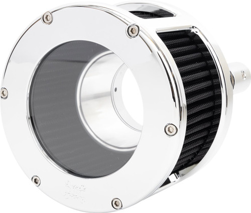Feuling BA Race Series Chrome Body - Clear Cover - Black Air Cleaner Kit (5528)
