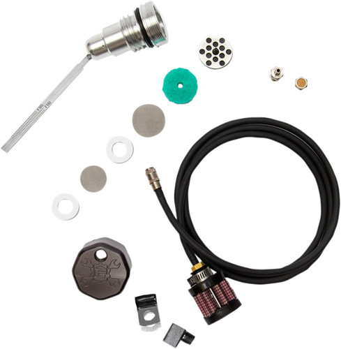 Feuling Black Cap Vented Dipstick for TC '06-'17 Dyna (3090)