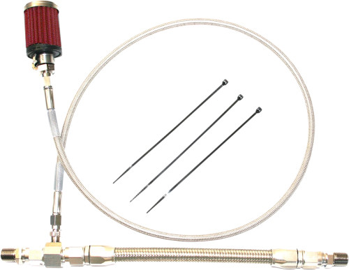 Feuling Stainless Oil Tank Breather Kit (3080)