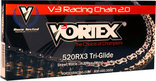 Vortex 520 RX3 120 Links Black Drive Chain (520RX3-120)