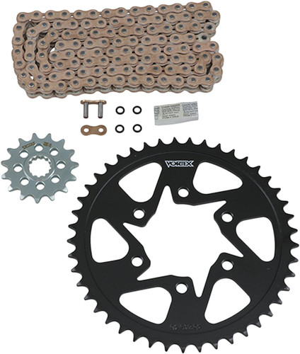 Vortex HFRS Hyper Fast 520 Conversion SX3 Gold Chain & Sprocket Kit (CKG6349)
