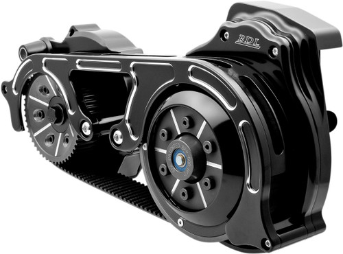 Belt Drives Black w/ 2 Piece Motor Plate 2" Open Belt Drive Kit (EV2PH-B17-B)