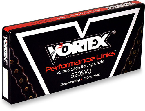 Vortex 530 SX3 120 Links Black Drive Chain (530SX3-120)