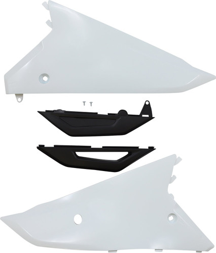 UFO Rear Side Panels | White Plastic | CRF250R/RX | CRF450R/RX (HO05606#041)