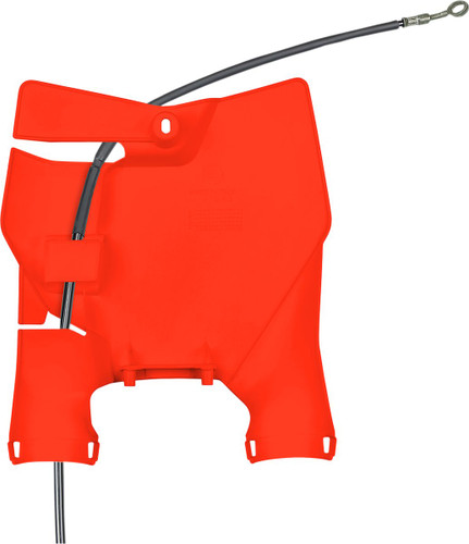 UFO Fluorescent Orange Stadium Number Plate w/Fork Guards (KT04099#FFLU)