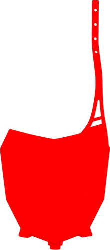 UFO Red Plastic Front Number Plate (HO05602#070)