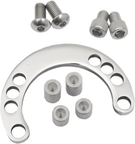 Accutronix Adjustable Triple Tree 0 Degree 41mm Chrome Fork Stop Kit (TFS125-P)