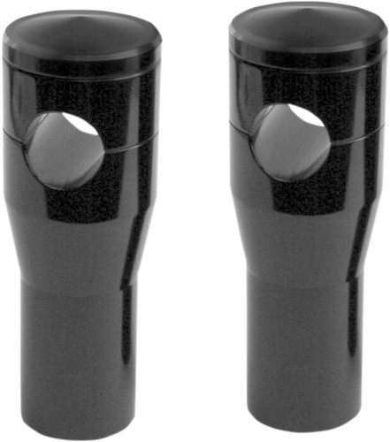 Accutronix 4" Smooth Black Handlebar Risers (HRS1354-B)