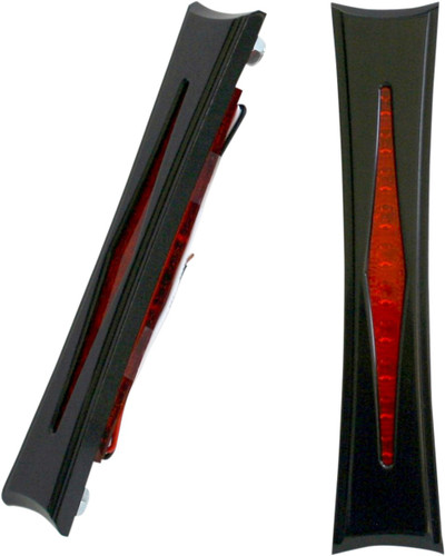 Accutronix Diamond Black Bag Lights w/Red LED (BL01-IB)