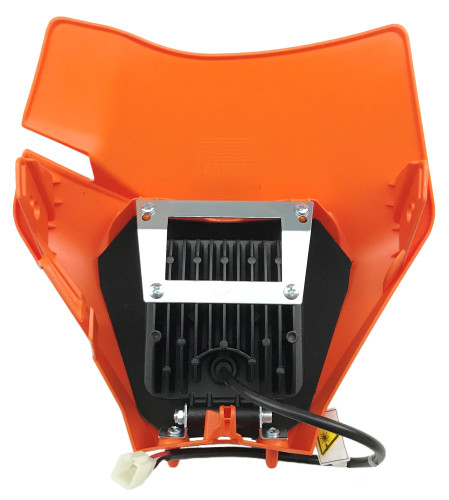 Acerbis VSL LED Headlight w/Orange Plastic Mask (2801985226)