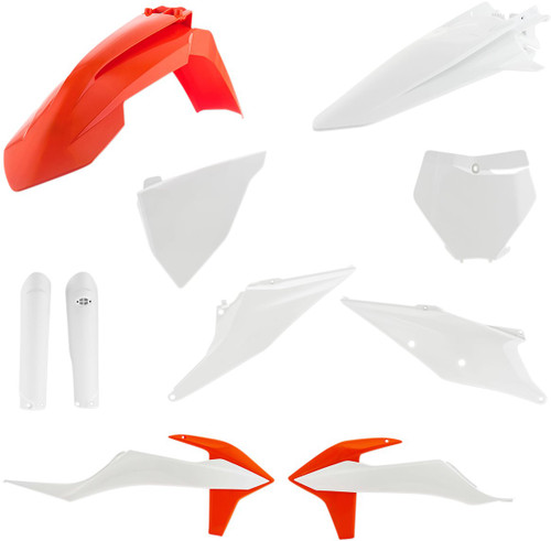 Acerbis Orange/White Full Body Plastic Kit (2726496345)