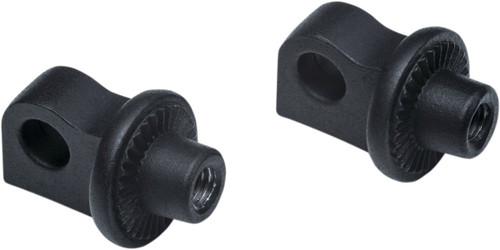 Kuryakyn Black Adjustable Splined Peg Adaptor Mounts (6775)