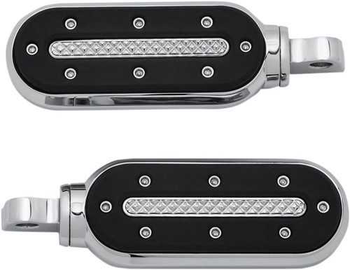 Kuryakyn Chrome Heavy Industry Shift Footpegs w/Adaptors (7031)