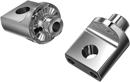 Kuryakyn Chrome Splined Male-Mount Footpeg Adaptors (8883)