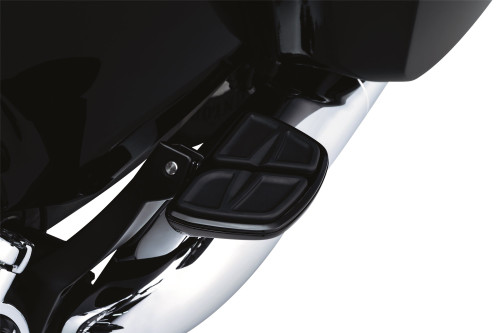 Kuryakyn Black Kinetic Mini Floorboards w/Male Mount Adaptors (7612)