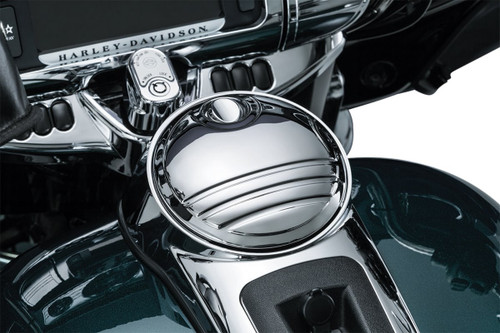 Kuryakyn Chrome Tri-Line Fuel Door (6968)
