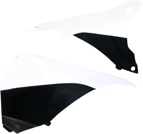 Acerbis White/Black Plastic Airbox Cover (2374120002)