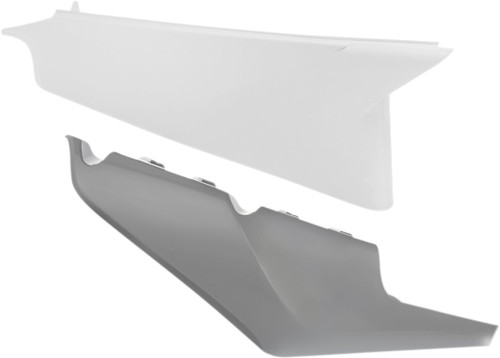 Acerbis White/Gray Plastic Rear Side Panels (2726591039)