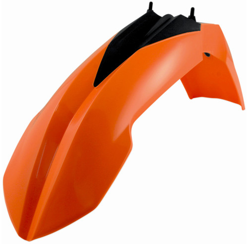 Acerbis Orange/Black Plastic Front Fender (2082010237)