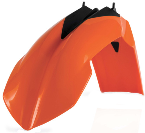Acerbis Orange/Black Plastic Front Fender (2082010237)