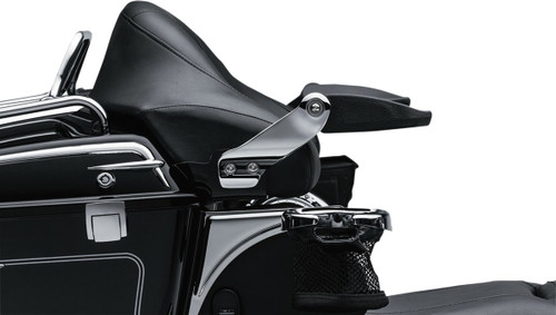 Kuryakyn Stealth Passenger Armrests - Black/Chrome (8958)