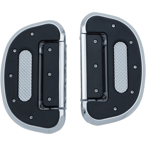 Kuryakyn Chrome Universal Folding Heavy Industry Floorboards (7045)