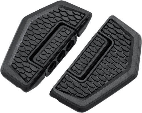 Kuryakyn Satin Black Hex Folding Floorboards (5909)