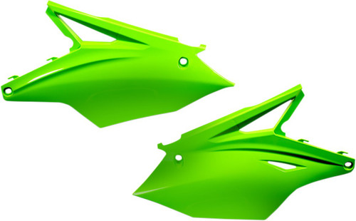 Acerbis Rear Side Panels Green Plastic Kawasaki KX450F 2016-2018 (2449560006)