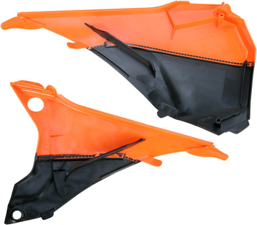 Acerbis Orange/Black Plastic Airbox Cover (2374121008)