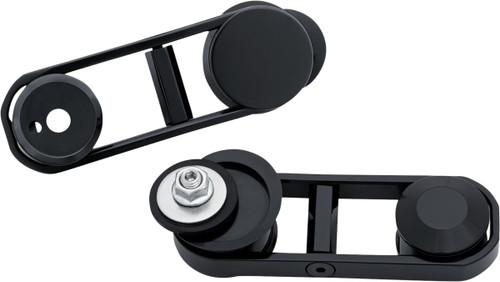 Kuryakyn FLHX Matte Black Adjustable Drop Mirror Mount (6576)
