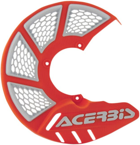 Acerbis X-Brake 2.0 Orange/White Vented Front Brake Disc Cover (2449495226)