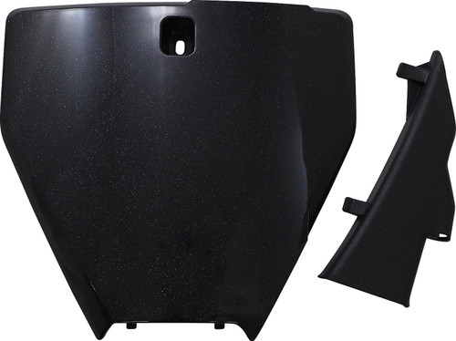 Acerbis Black/Metallic Front Number Plate (2726577440)