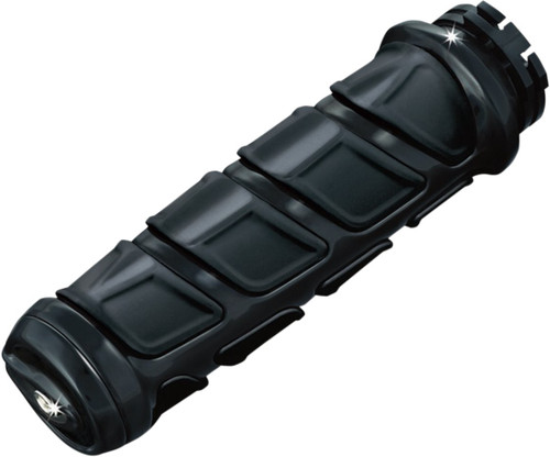 Kuryakyn Gloss Black Kinetic Handlebar Grips (6353)