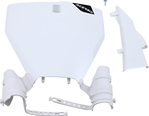 Acerbis White Plastic Front Number Plate (2791470002)