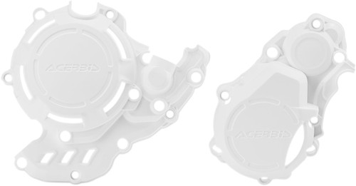 Acerbis X-Power White Clutch/Ignition Cover Kit (2731970002)