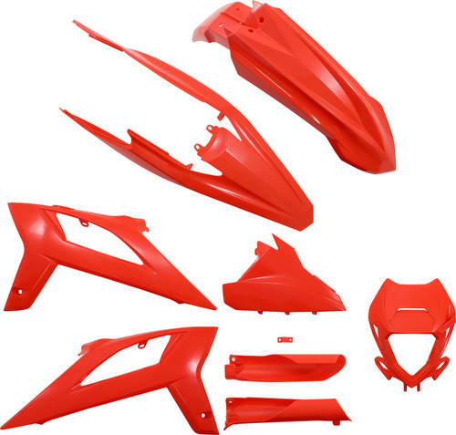 Acerbis Red Complete Plastic Body Kit (2936260145)