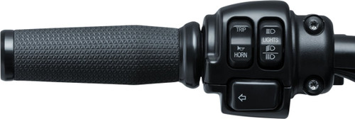 Kuryakyn TBW Black Thresher Handlebar Grips (5943)