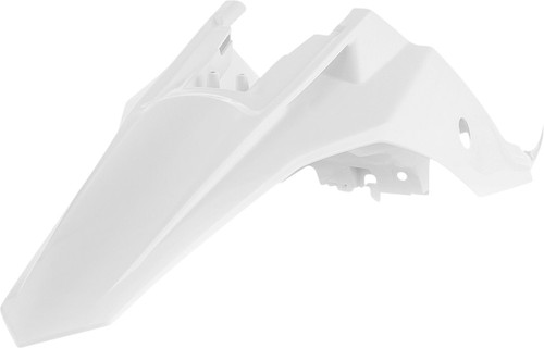 Acerbis White Plastic Rear Fender w/Side Cowling (2449666811)